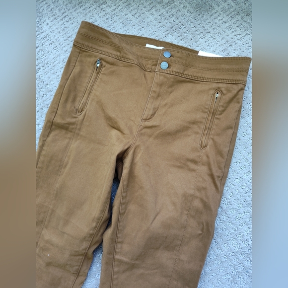 LOFT brown high waist legging pants size 29 / 8T - Picture 2 of 7